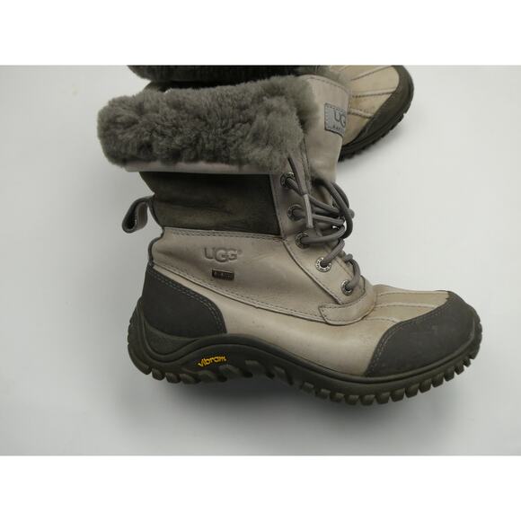 UGG ADIRONDACK II WINTER BOOTS Size 6.5 - 3052 - Off White with Gray trim - Picture 4 of 7